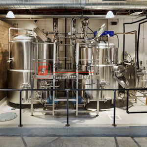 500L anahtar teslimi zanaat brewhouse euqipiment ile mikrobrewery bira pub için buhar ısıtma yöntemi
